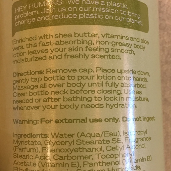 Hey Humans Scented Banana Aloe Naturally Derived Body Lotion 14oz NWT 🪴 - Picture 8 of 16